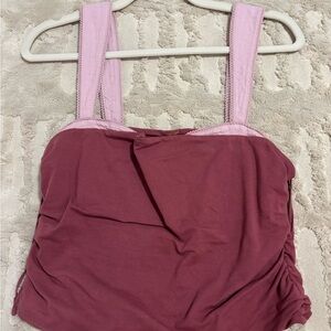 Free People Pink and Mauve Top
